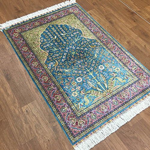 Yuchen New 2.7'x4' Handknotted Silk Persian Carpet Oriental Classic Tree of Life Rug