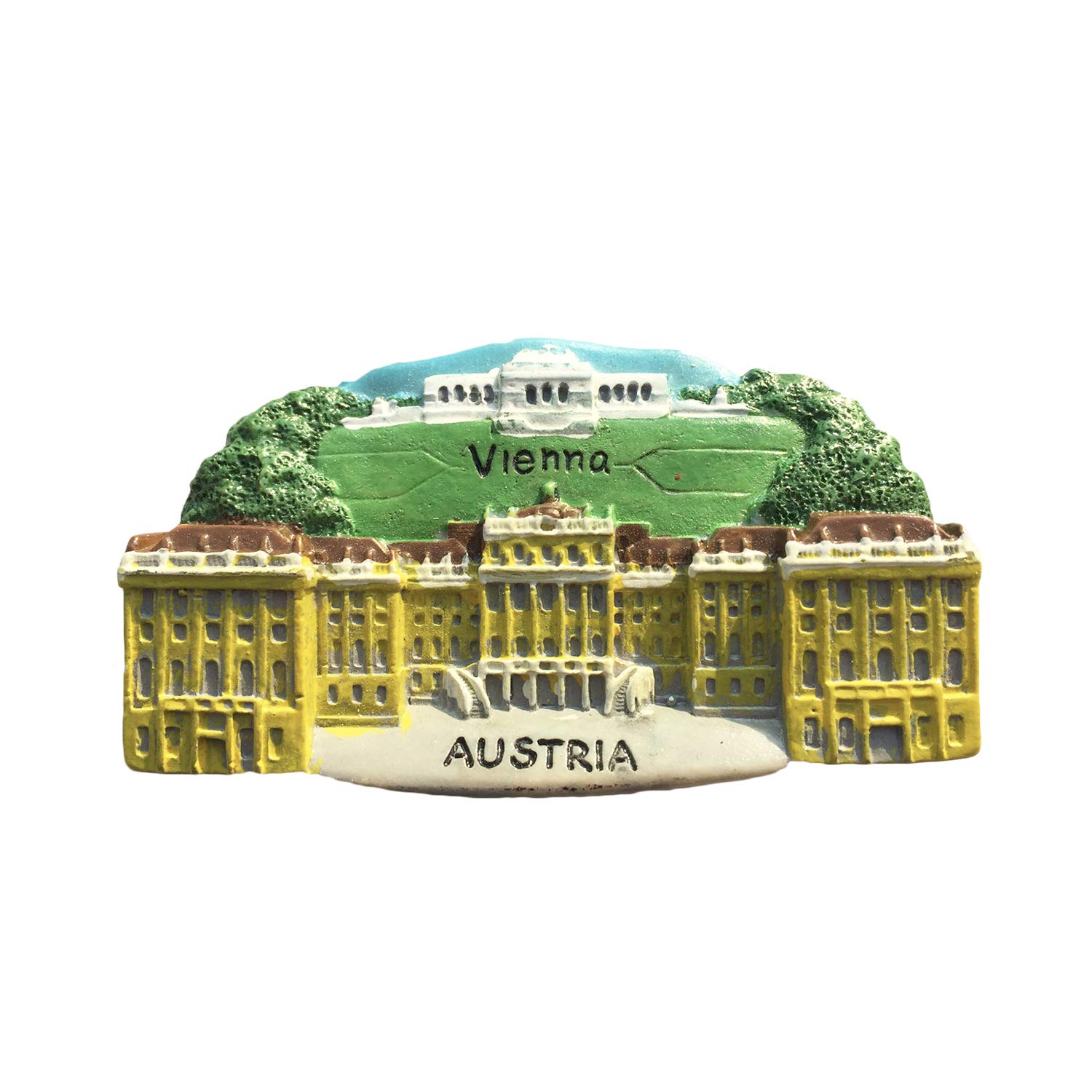 Wedarego Austria Vienna 3D Refrigerator Magnet Resin Travel Souvenirs,Handmade Home & Kitchen Decoration Vienna Fridge Magnet Collection Gift