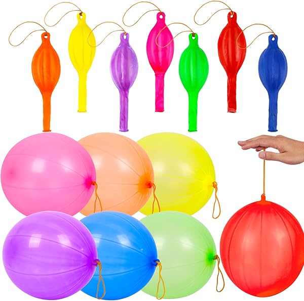 RUBFAC Punch Balloons 36pc 18in Neon 1