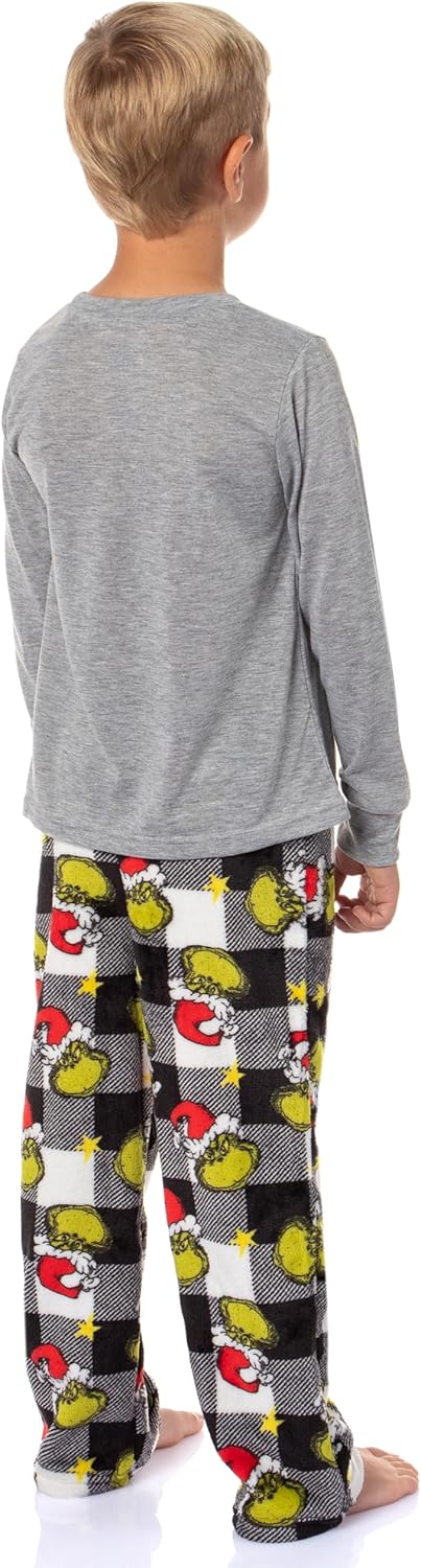 Dr Seuss Pajamas The Grinch Who Stole Christmas Holiday Family Pajama Set - Image 6