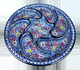 Handmade Ceramic Snack Set, 8 pcs Decorative Bowl Set, 3 Multi Colorful ...