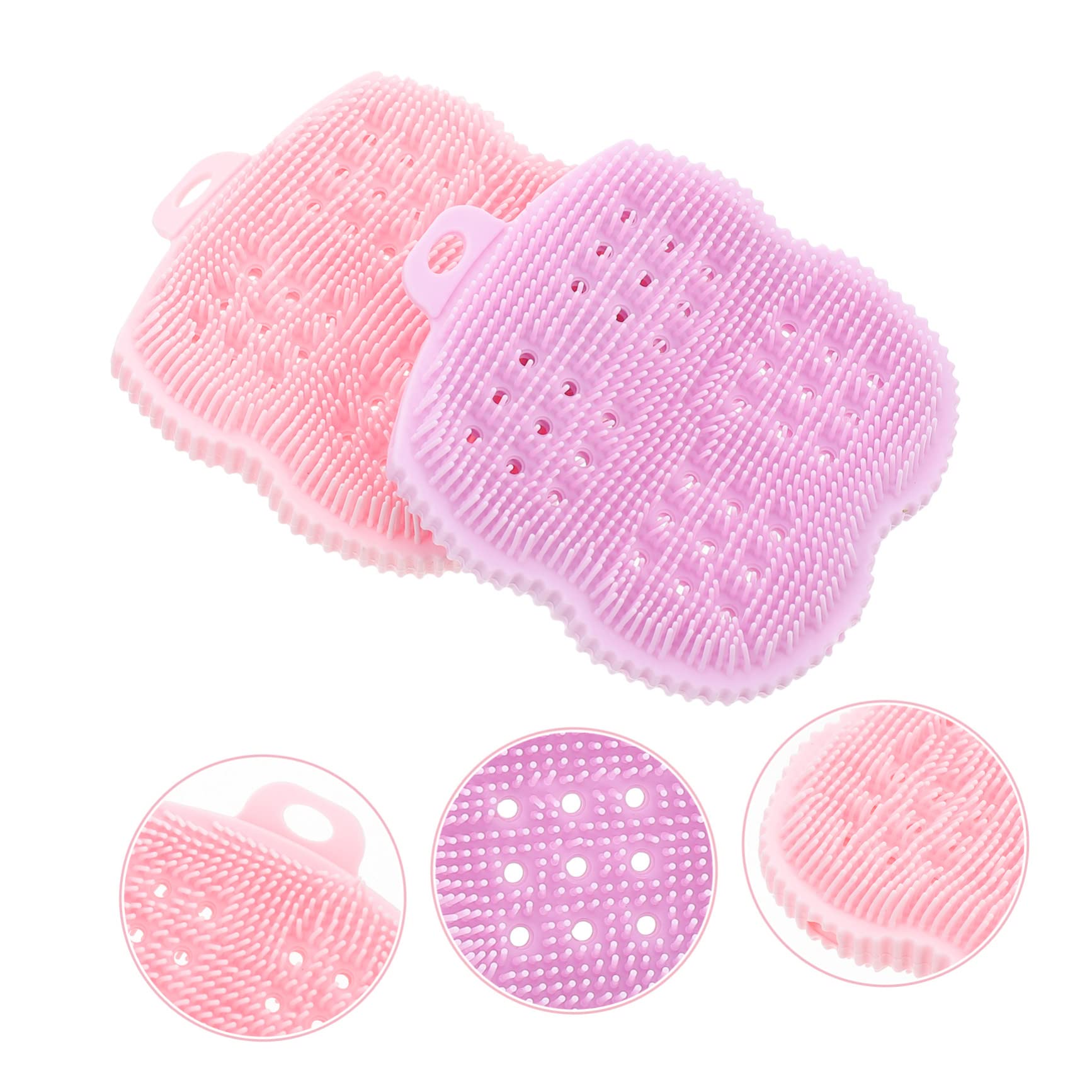 8 Pz Spazzola in Silicone Spazzola Per Spa in Silicone Scrubber Per La Circolazione Sanguigna Spazzola Da Bagno Cuoio Capelluto Guanti Gel Di Silice Pennello Morbido Uomo Domestico
