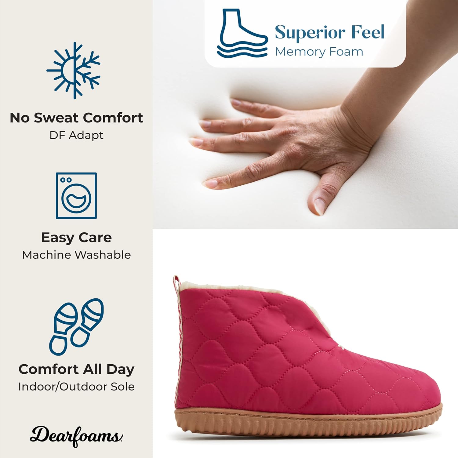 Dearfoams Women's Indoor/Outdoor Warm Up Bootie Slipper - Image 3