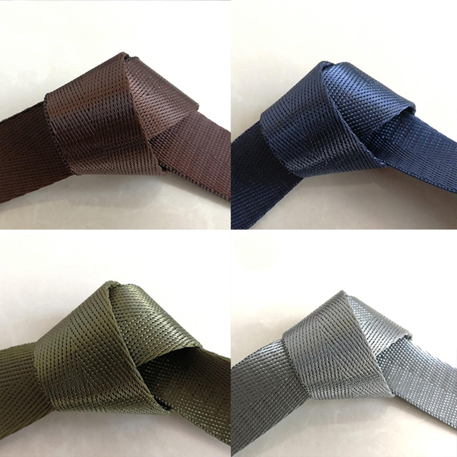 Cinta de sarga de algodón, correas de lona de algodón, cinta de algodón tejida, cinta de sarga de algodón, correa de nailon resistente, patrón de espiga, correas for mochila, costura DIY(Navy Blue,38m