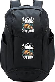 Funny Camping I Love Peeing Outside Sport Backpack