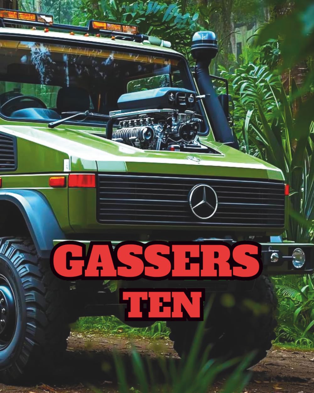 GASSERS TEN: Military truck edition colouring book.