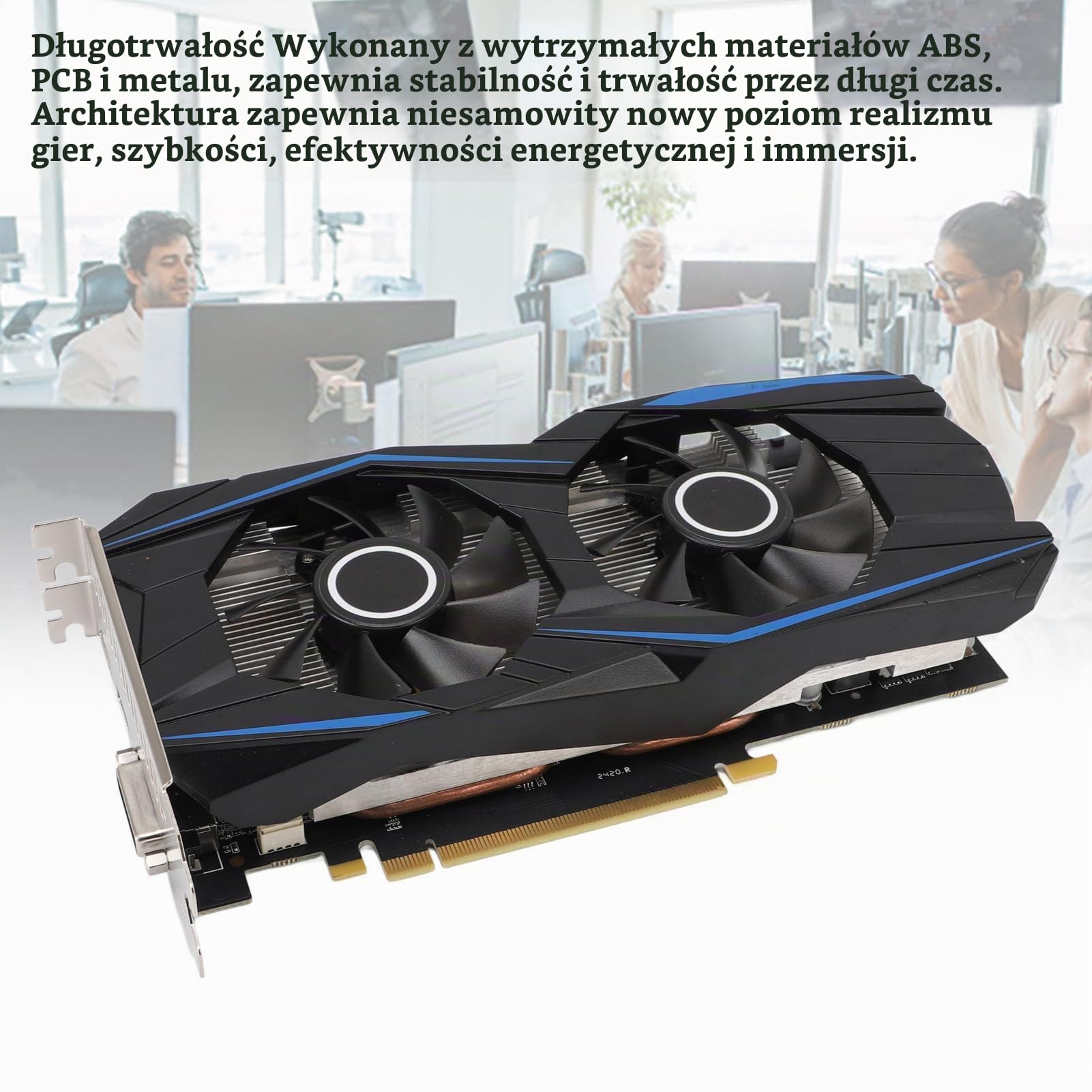 960 Kart Graficznych, Karta Graficzna Komputerowa PC, 4 GB GDDR5 Karta Graficzna, GPU 1140 MHz 7012 MHz Pamięć PCI Express 3.0 z 2 Wentylatorem Chłodniczym