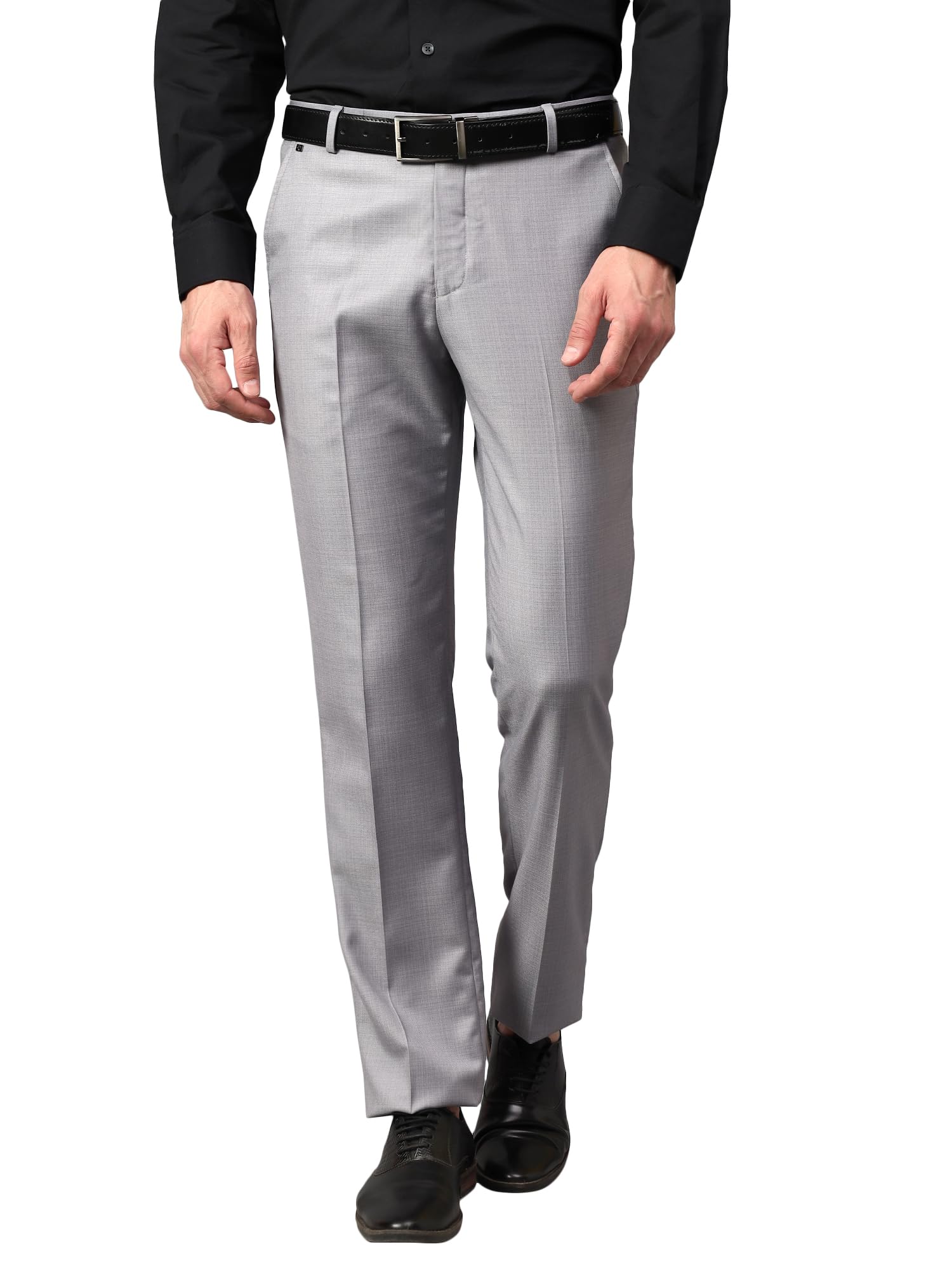 cantabil Men Self Design Non Pleated Regular Fit Mid Rise Formal Trousers for Men | Formal Pants for Men | Formal Wear Regular Fit Trousers for Men (P_MTRF00171A)-picture-25