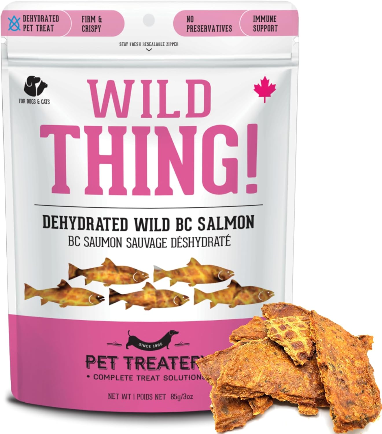 Dehydrated Wild Salmon Treats for Dogs & Cats...