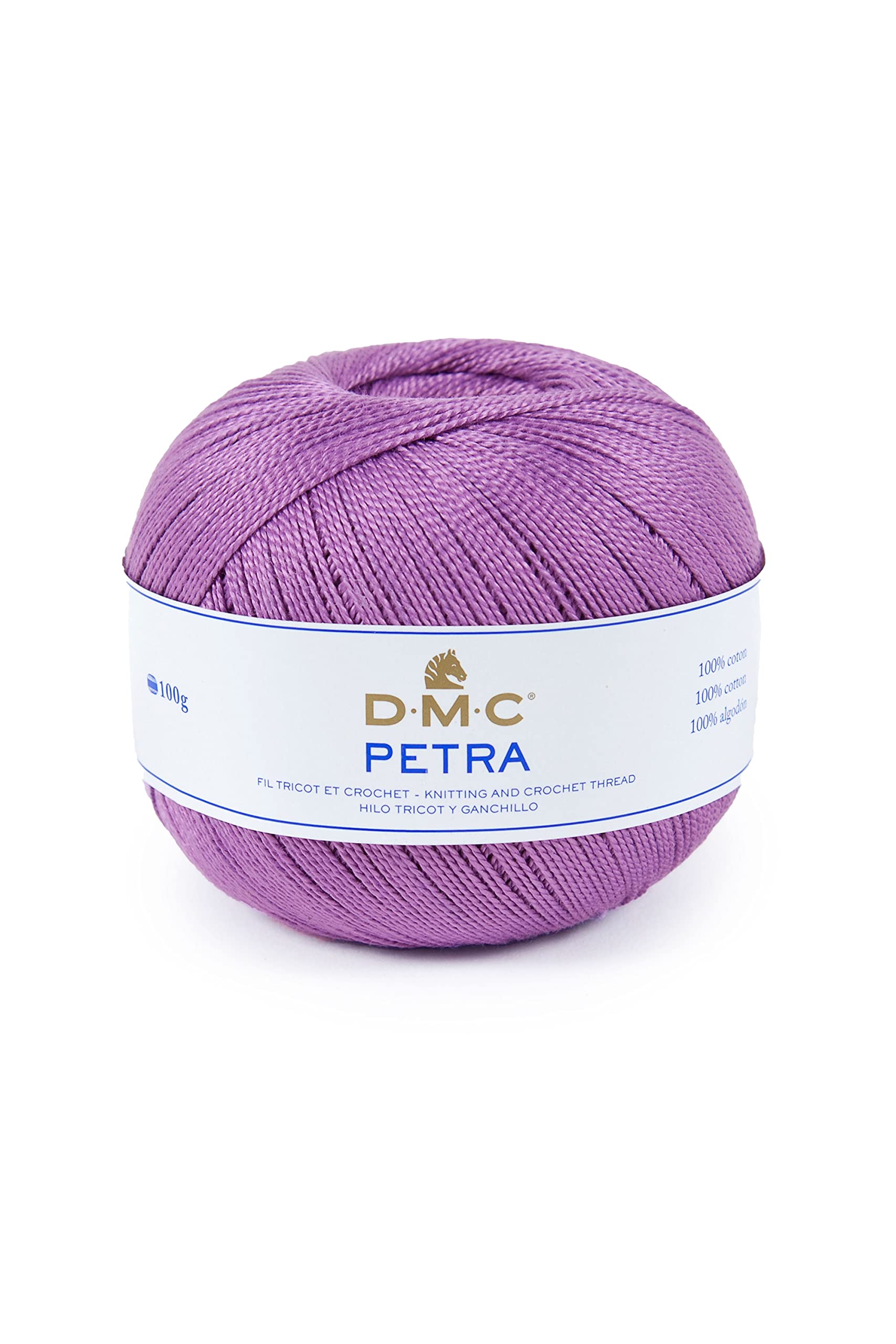 DMC 453415/Petra Crochet Cotton Thread Size 3, 53837, Lavender