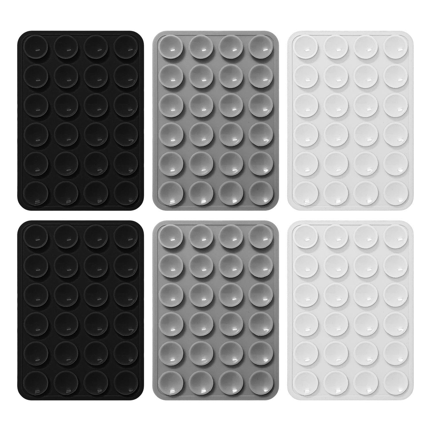 RNFKSU 6 Mobile Phone Holders, Silicone Mobile Phone Suction Cups, Non-Slip Device Holders, Shooting And Recording Props.