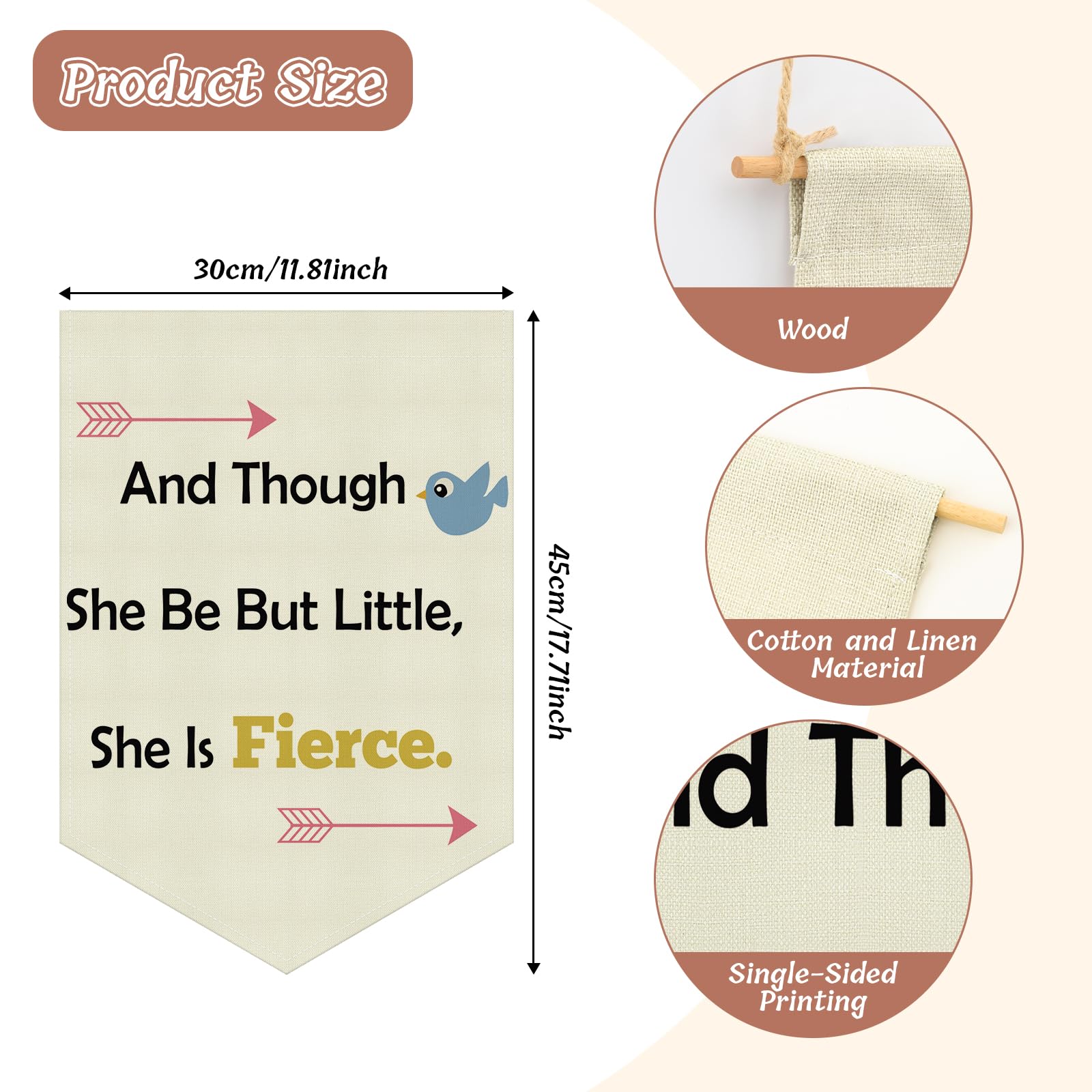 Girls Room Wall Banner Hanging Pennant Flag Girls Bedroom Wall Banner Inspirational Gifts for Women Inspirational Quotes Decor for Women Bedroom Nursery Playroom Game Room Christmas Birthday Gifts