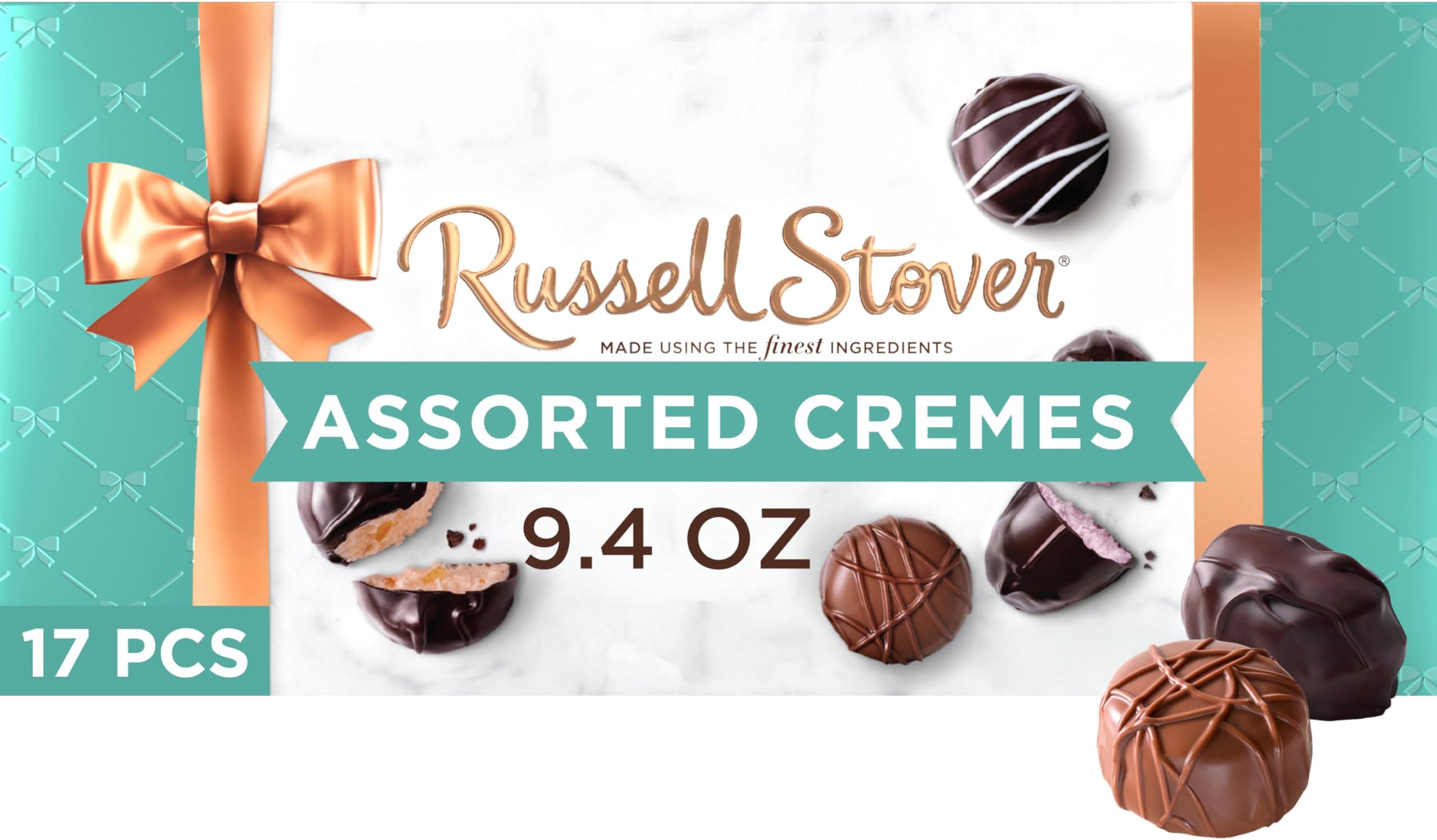 Assorted Creams in Milk and Dark Chocolate, Chocolate Gift Box, 9.4 Ounce