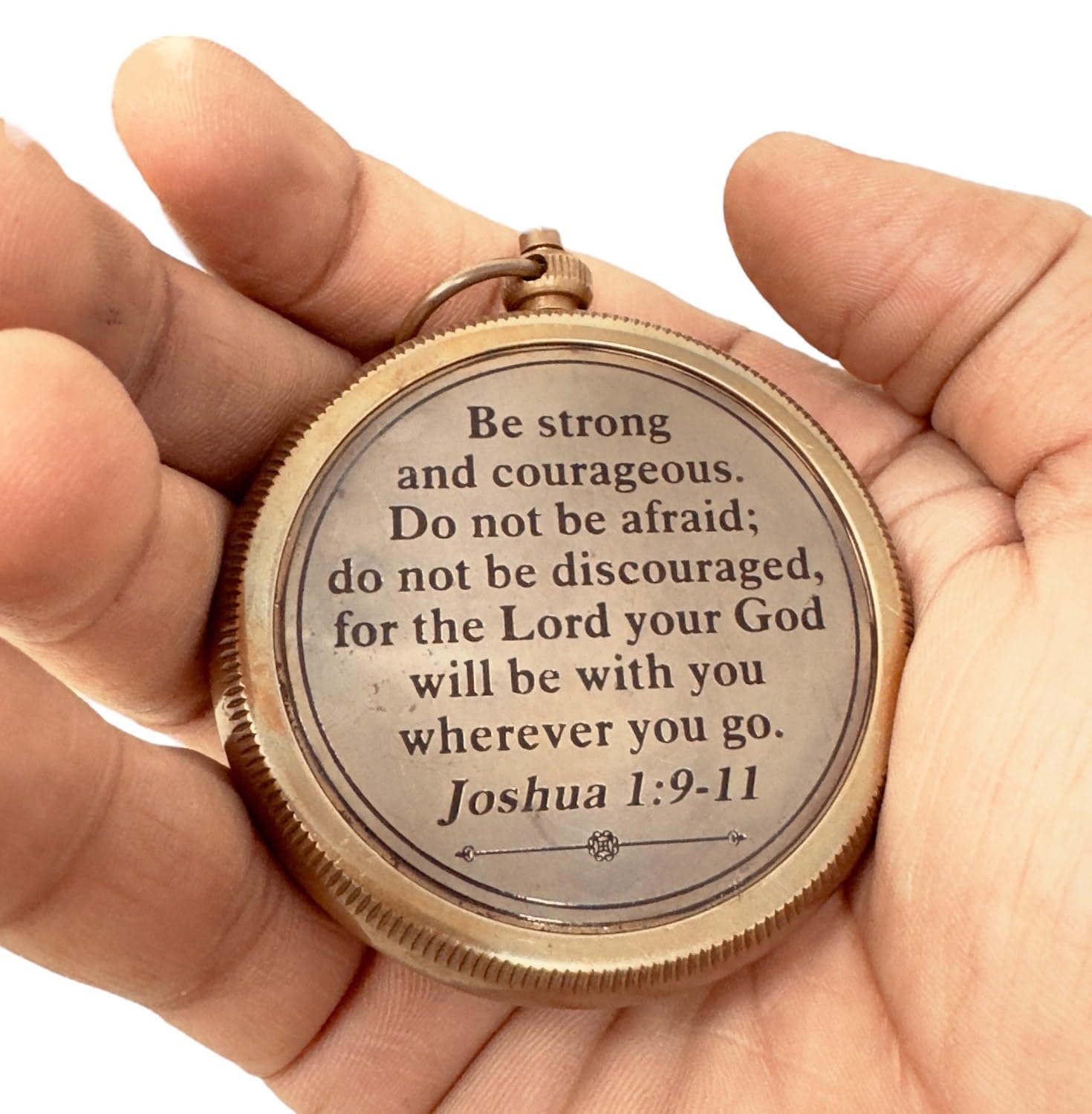 Brújula God My Lord - Brújula con cita inspiradora grabada, regalo de graduación, regalo de confirmación, regalo religioso para hombres, mujeres, niños, niñas, adolescentes, niños, regalo de bautizo