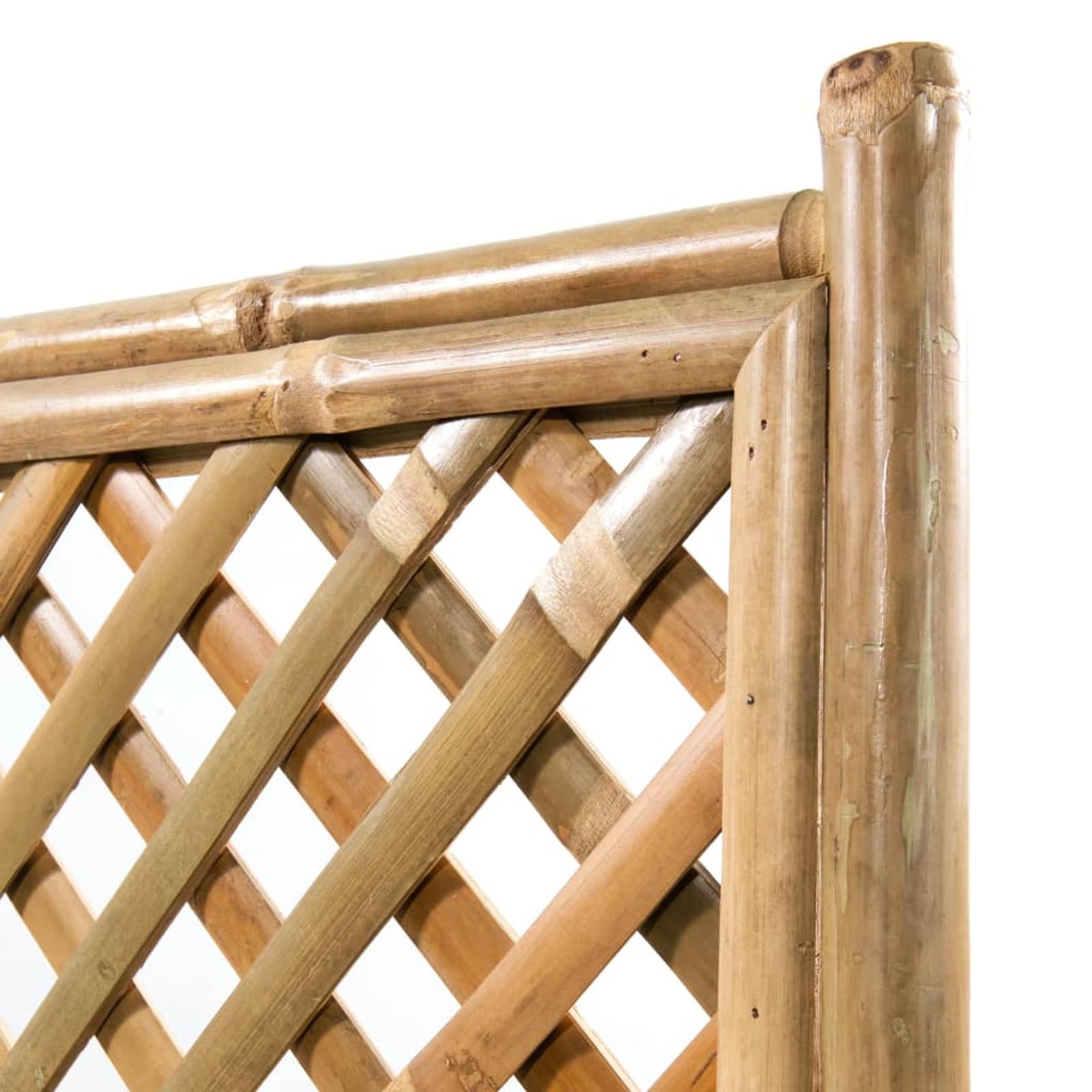 Podwyższona grządka z pergolą z bambusa, 70 cm, odporna na warunki atmosferyczne, wytrzymała i łatwa w pielęgnacji, podwyższona grządka ogrodowa, skrzynka na kwiaty, na taras, do ogrodu