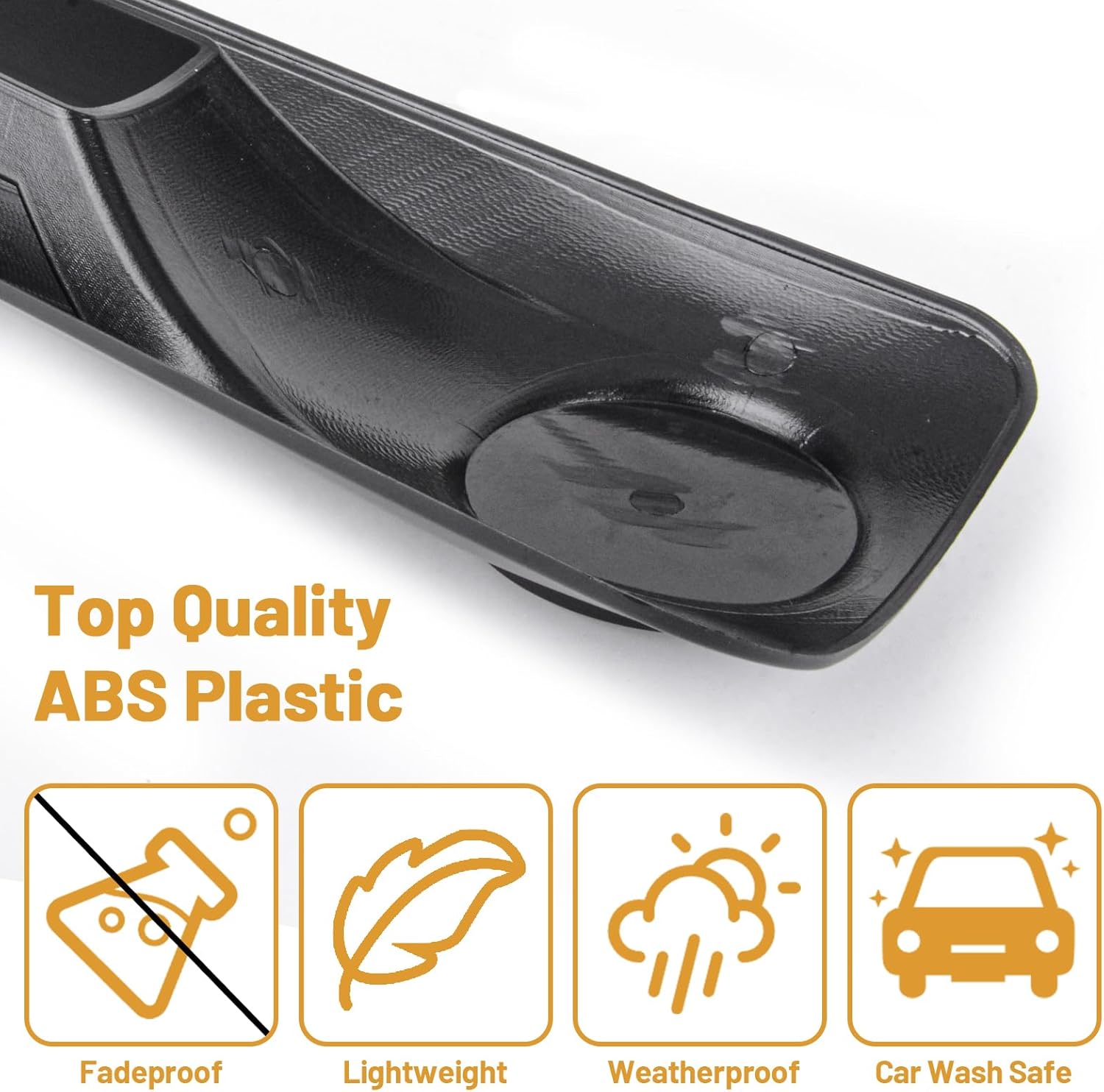 The Avenger Style Hood Vents Fits for 2007-2017 Jeep Wrangler JK JKU Unlimited Rubicon Hood Vent，Black