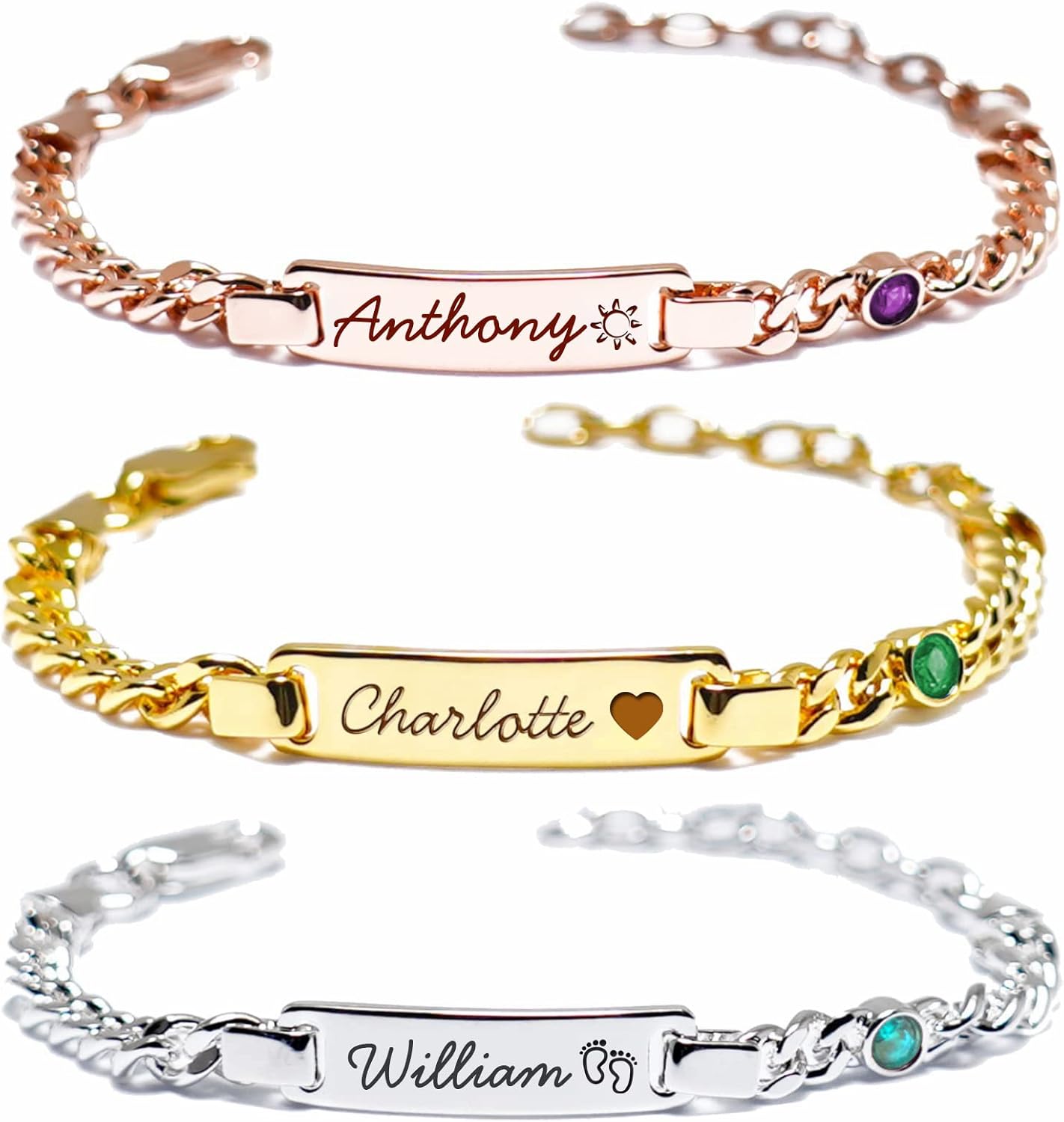 Personalized Baby Bracelets for Infant Girls Boys, Jamaica Ubuy