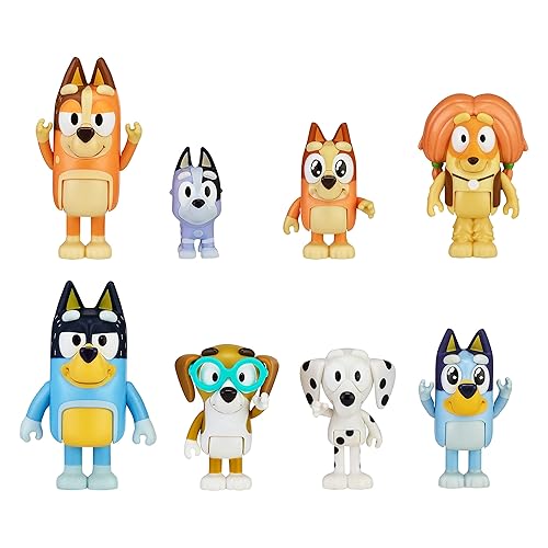 Paquete de Figuras de la Familia Bluey Heeler