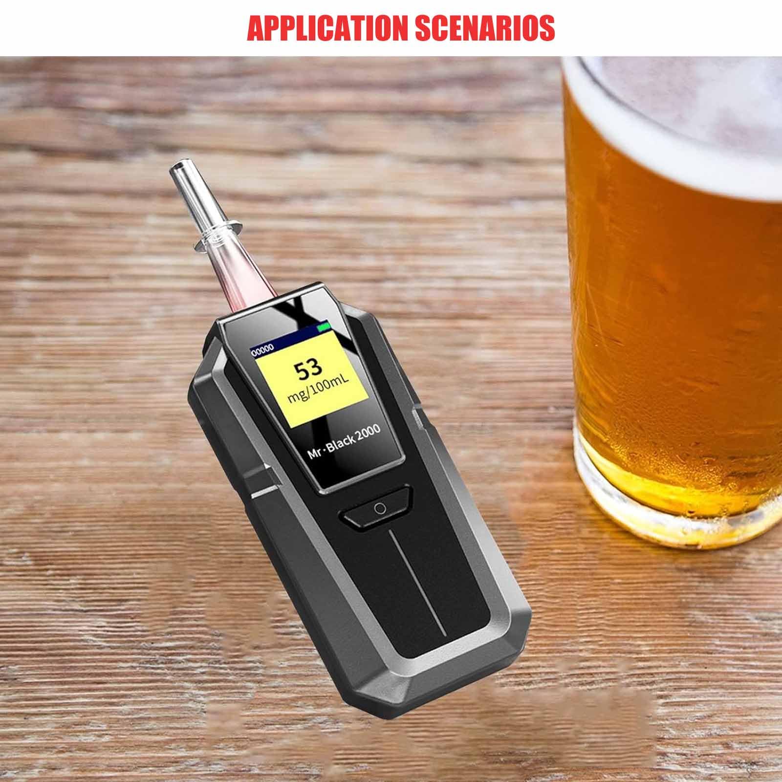 ERICAT Etilometro Portatile, Etilometro Digitale, Analizzatore di Alcol Soffiato, Rilevamento a Doppia modalità E Misurazione Ad Alta Precisione, Salute E Sicurezza, per Ristoranti, Cene di Famiglia