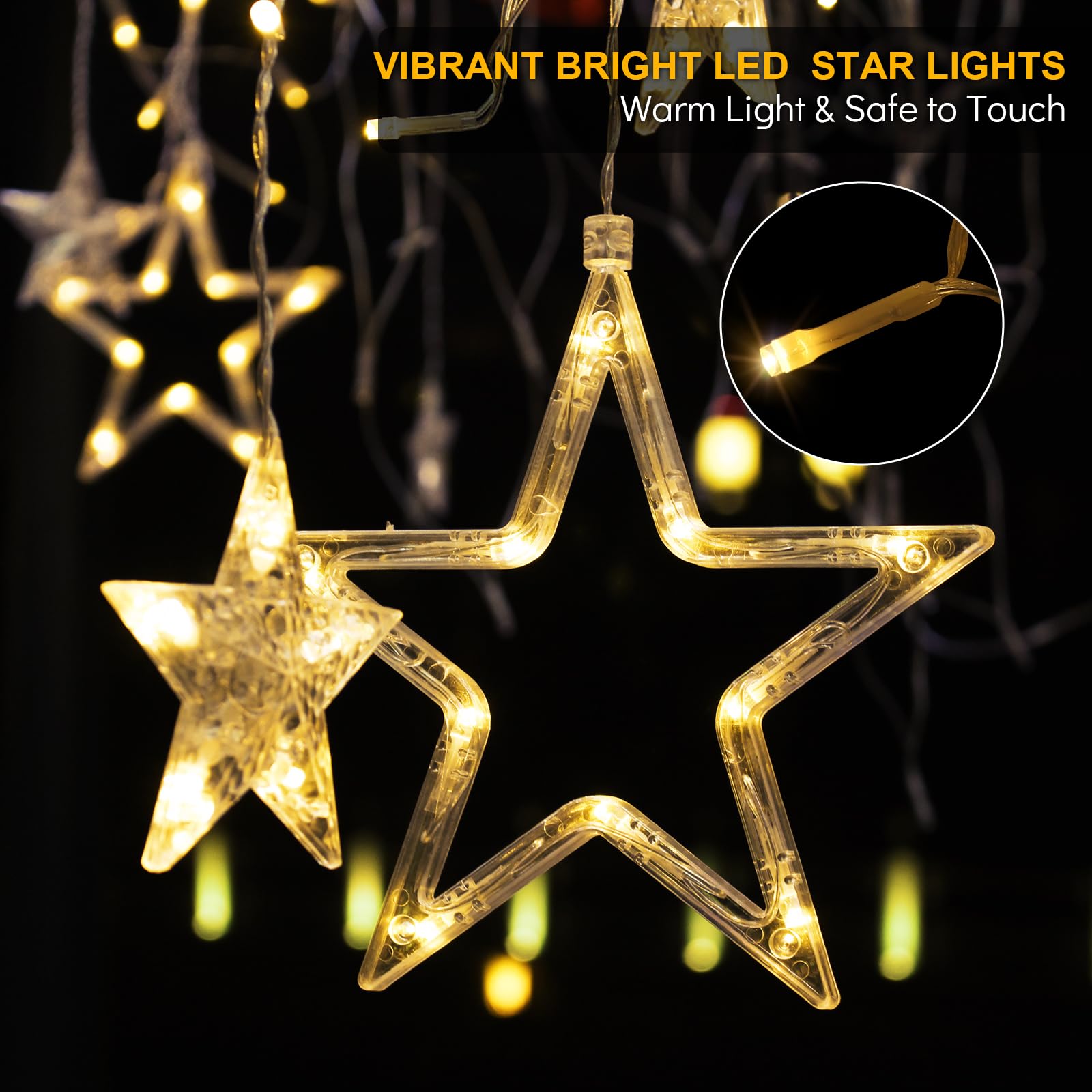 Tenda luminosa stelle 2,8 m 150 LED interno esterno | vendita online su