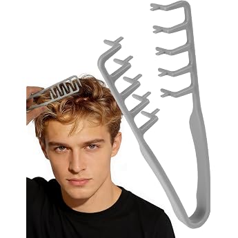Lockenkamm Textur KammVolumen Lockenkamm Styling Kamm Locken f r Naturlocken & F lle mit Breiten Z hnen Texture Comb f r M nner& Frauen f r Die Haarwurzeln mit Ponyansatz Pflegen
