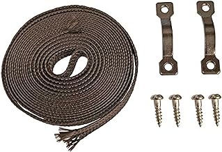 Fukui Metal Crafts F-0139 Hanging String and Metal Fittings for Hanging Frame Decorating Set, 0.3 inches (7 mm), 6.6 ft (2 m), Brown