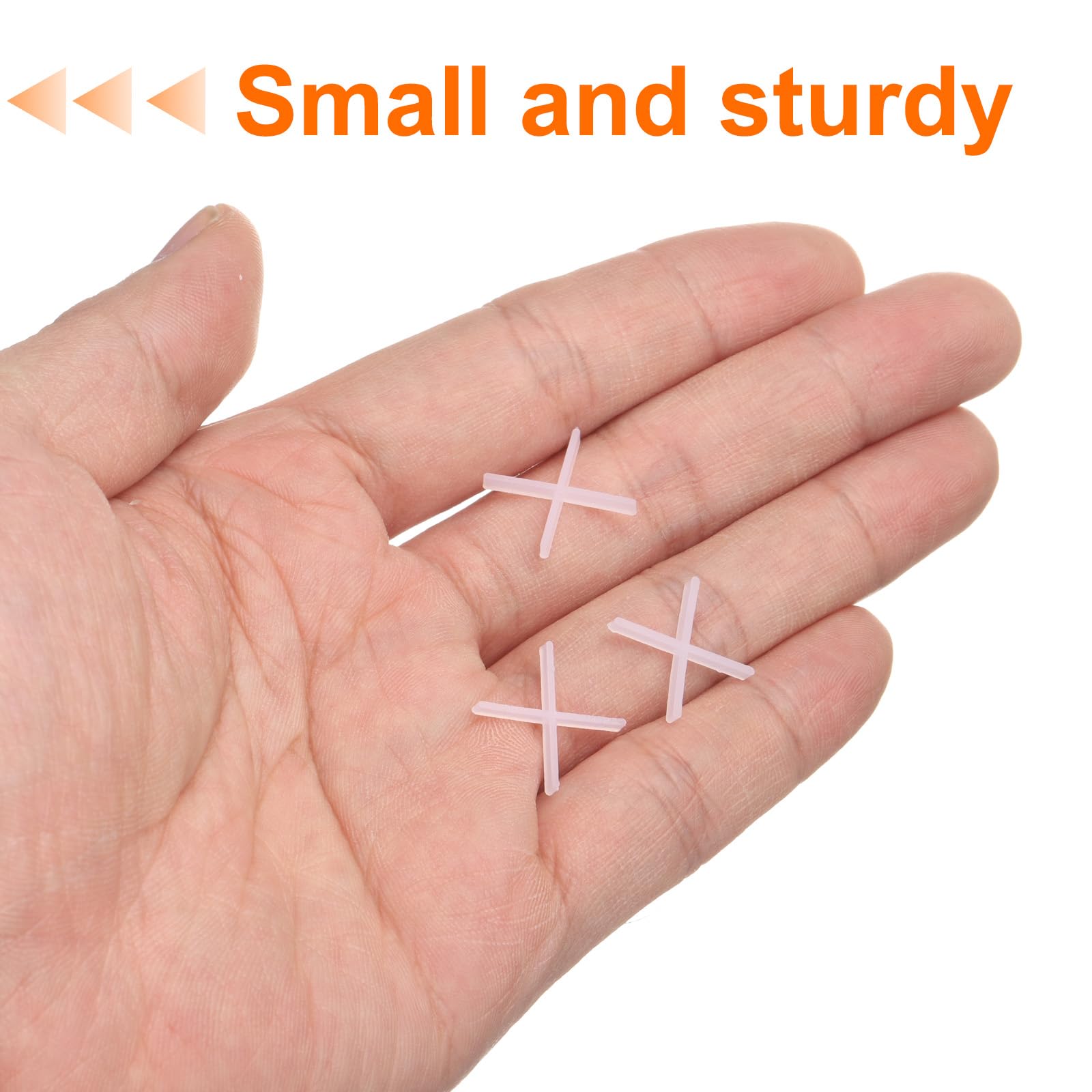 QUARKZMAN 1000Pz Separatori per Piastrelle 1mm Croce in Plastica Rigida Livellatore di Piastrelle Spaziatura per Installazione di Piastrelle Ceramiche per Parete Pavimento