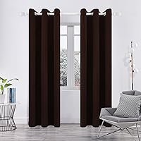 Vista 16 de Pickluc - Paneles de cortinas opacas con ojales, cortinas para bloquear la luz para el dormitorio, aisladas térmicamente, reducción de ruido