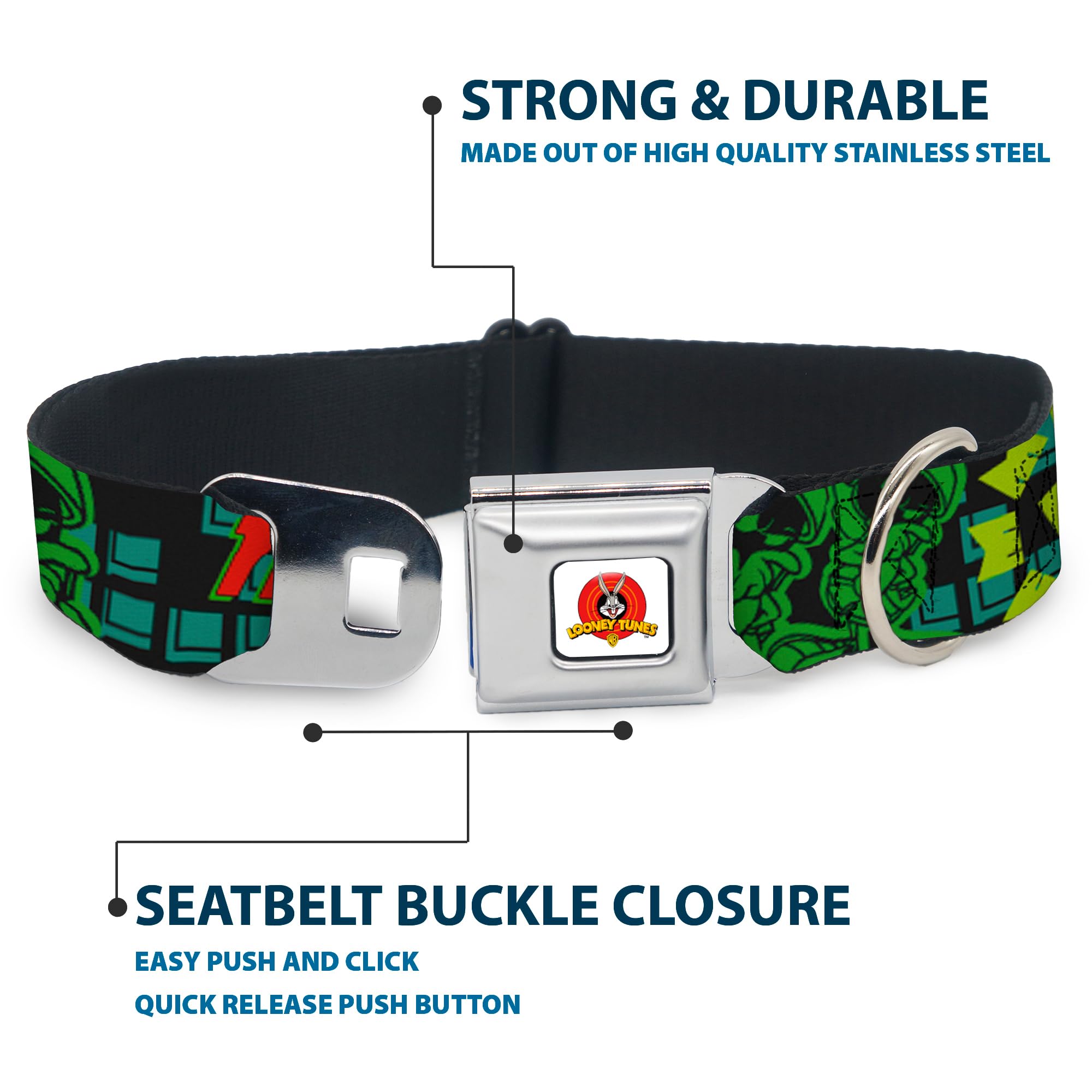 Buckle-Down DC-WLTMM001-WS 33-45 cm obroża dla psa, szeroka mała