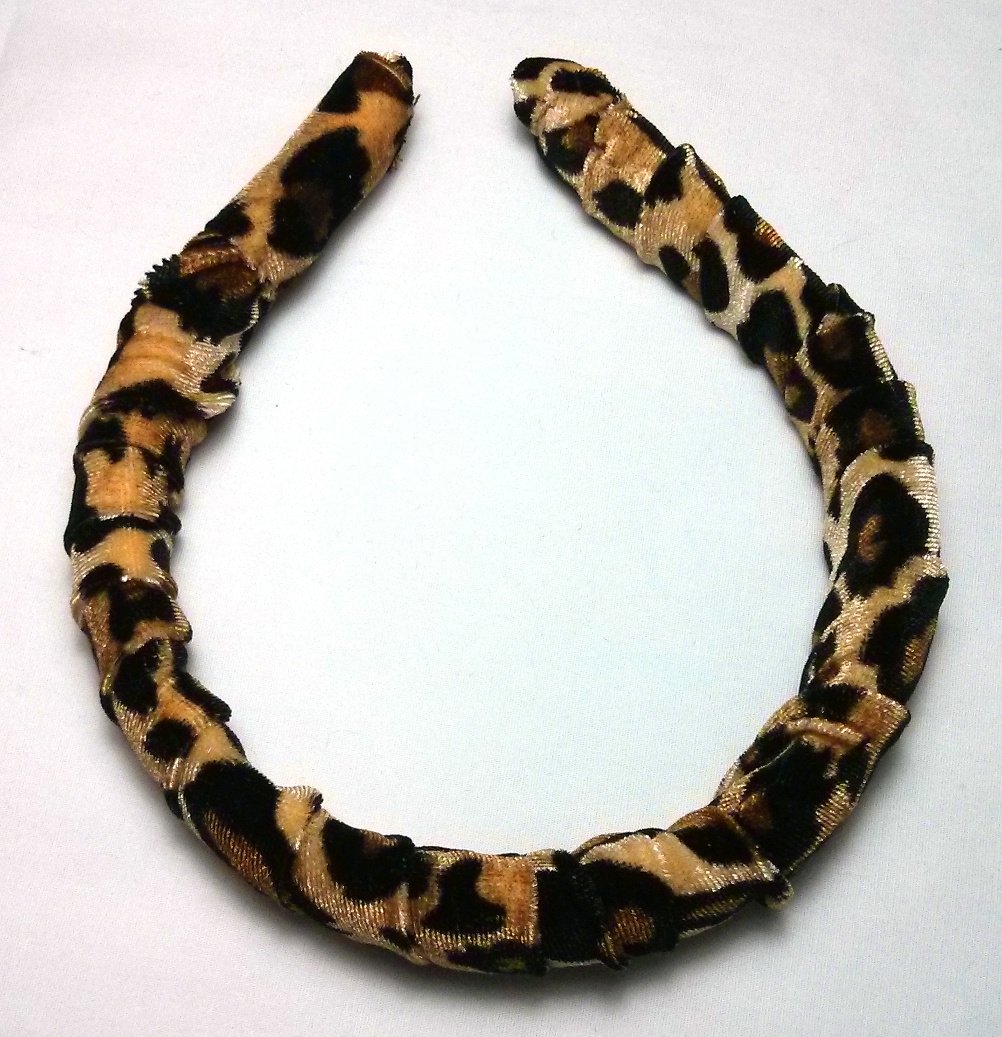Penny's Boutique Leopard Velvet Headband - Made in the USA - Hair Accessories - 1 Headband