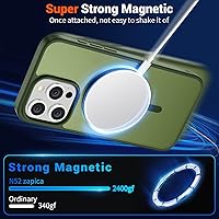 Vista 40 de SUPFINE Funda magnética para iPhone 11 (compatible con MagSafe) (protección contra caídas de grado militar), translúcida mate a prueba de golpes