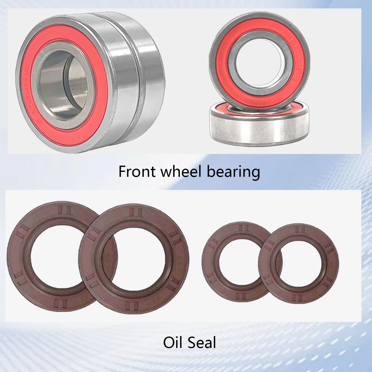 Front Wheel Bearings Seals Kit for Yamaha Raptor 125 250 350 660 700 Banshee 350 Warrior 350 Bear Tracker 250 Big Bear 250 Bruin 250 Blaster 200 YFZ450 450R/X