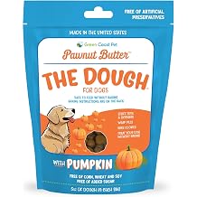 Pawnut Butter The Dough-Pumpkin Cookie Dough For Dogs 5 oz, Pumpkin | Soft Treats with Real Peanut Butter, Made with Natural Ingredients, Dog Training Treats Wrapping Pills, Xylitol Free