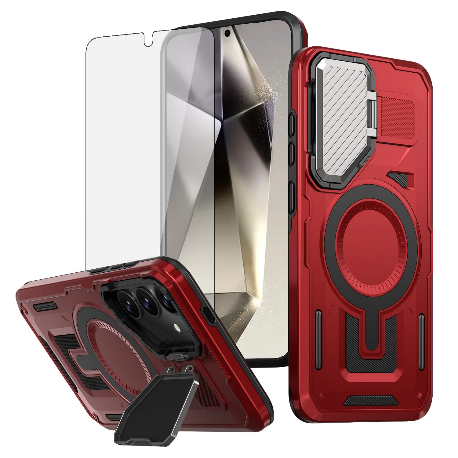 Coque Samsung S24 5G robuste Asuwish avec protection d'écran - 8
