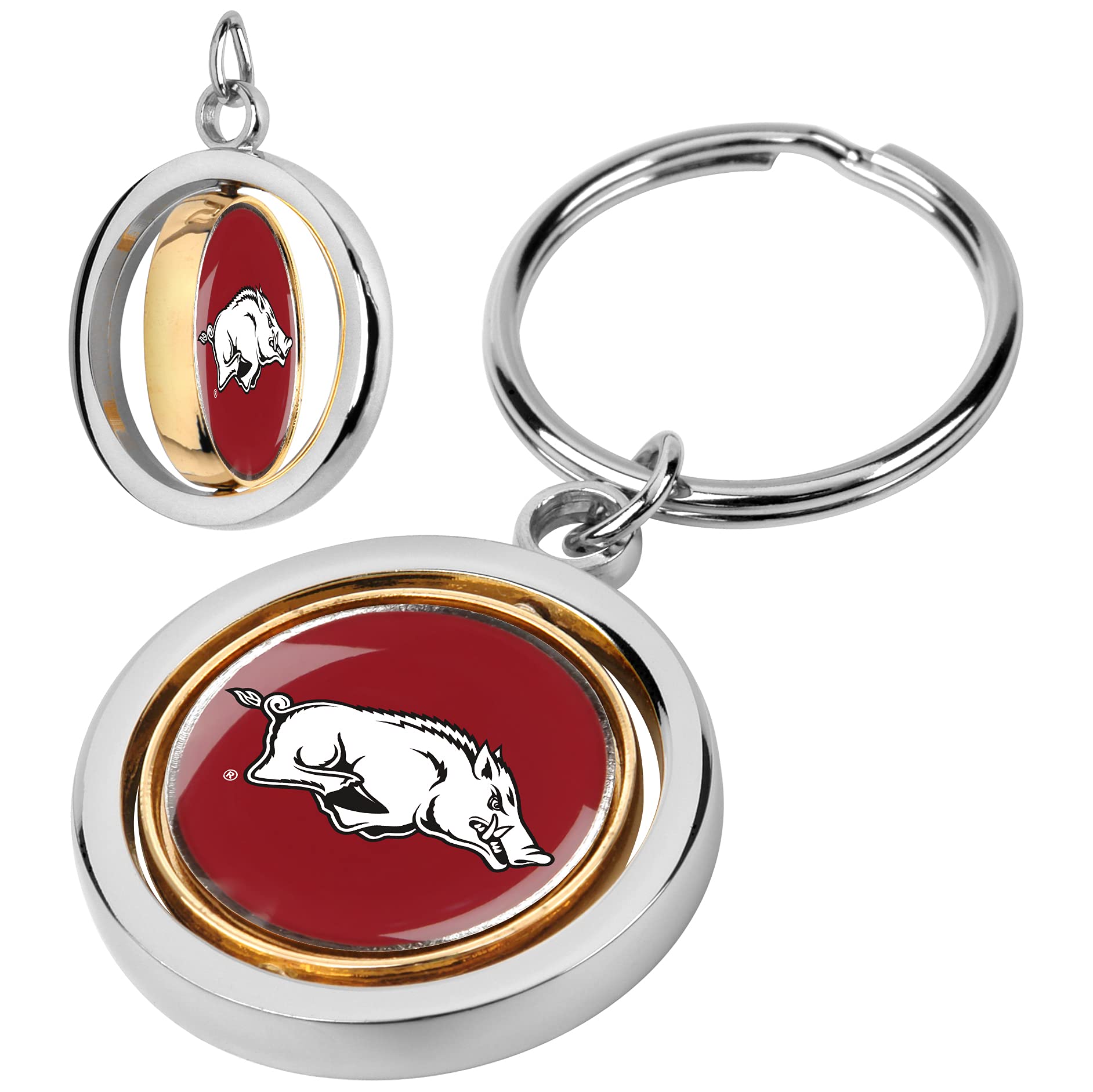 LinksWalker Arkansas Razorbacks Spinner Key Chain