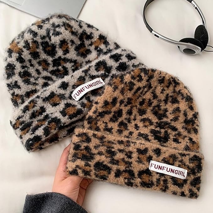 KRUIHAN sjaal voor dames, winter, sjaal met luipaardprint, stola, warme sjaals & doeken voor dames, cadeaus voor vrouwen, Eén Maat