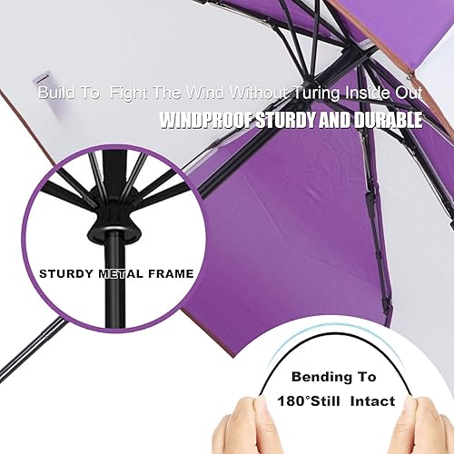 Miniatura 3 de Outlet de fábrica - IXINU paraguas de viaje ligero portátil y ligero para exteriores, sol y lluvia, paraguas para todo tipo de clima., Casual, S,