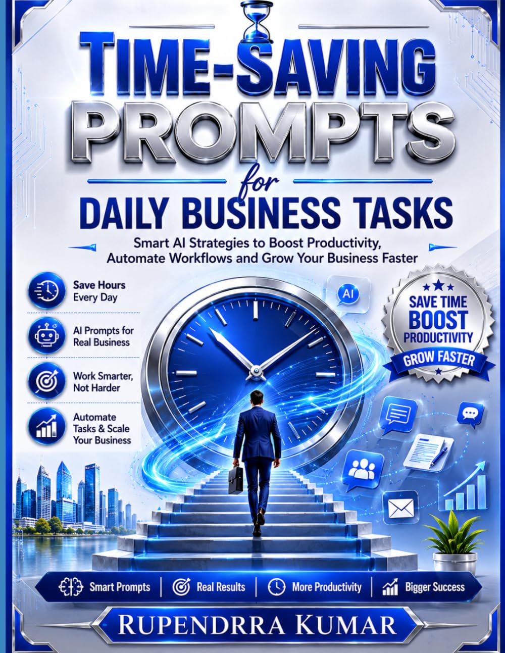 Time-Saving Prompts for Daily Business Tasks Smart AI Strategies to Boost Productivity, Automate Workflows, and Grow Your Business Faster
