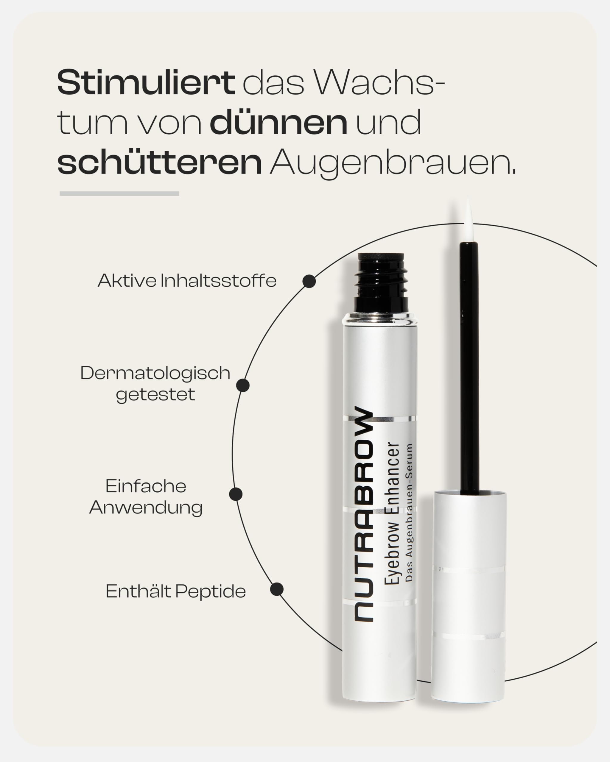 NutraBrow Eyebrow Enhancer, 5 ml