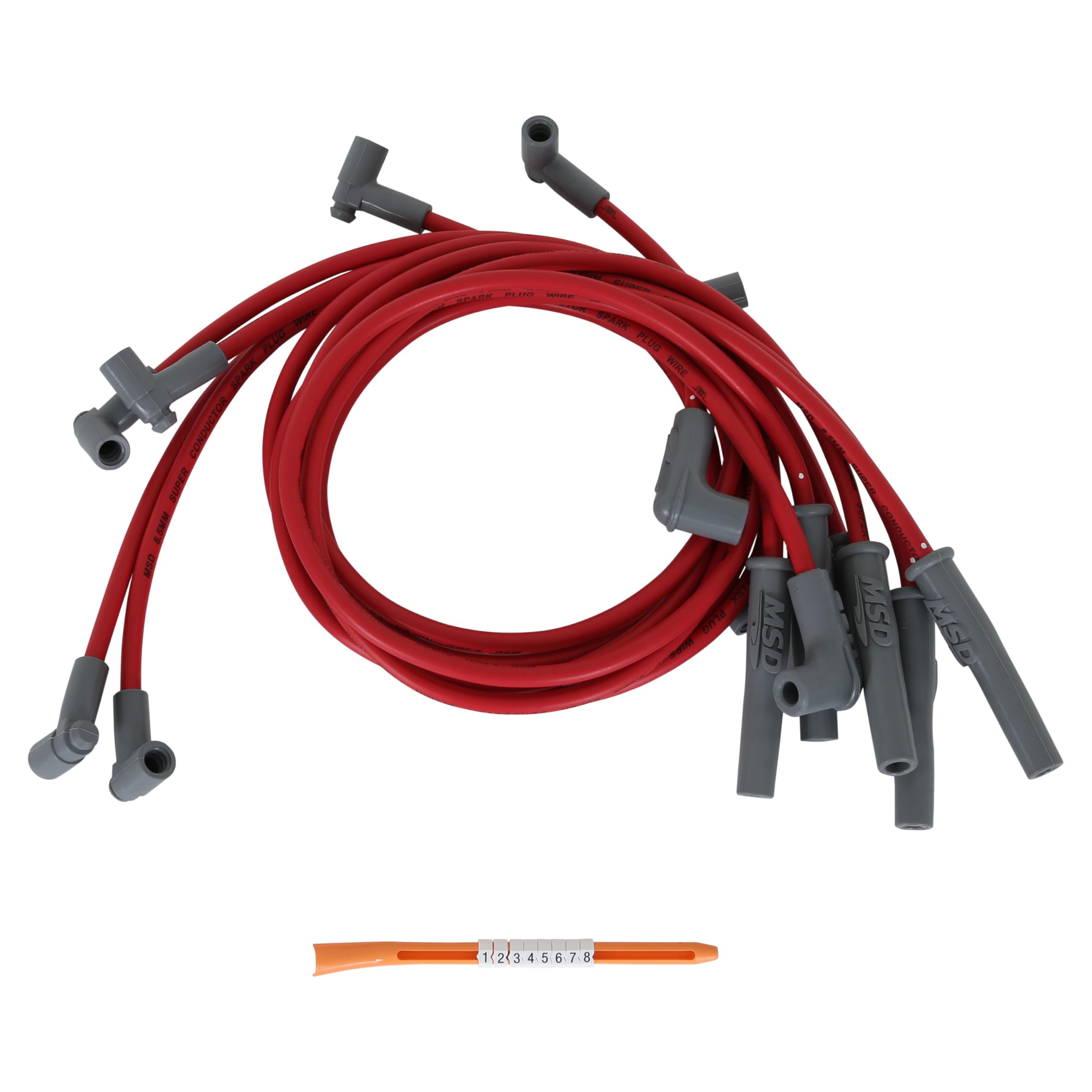 Amazon.com: MSD 31409 Super Conductor Spark Plug Wire Set Red