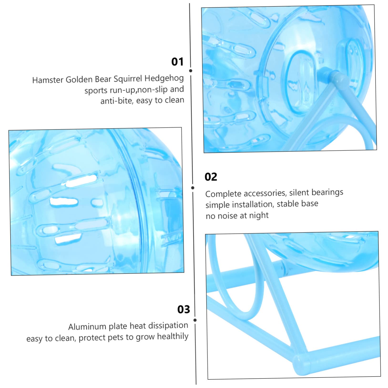 DOITOOL 3stücke Hamsterball Für Kleine Haustiere Robustes Spielzeug Bewegung Transparente Laufkugel Für Hamster Zwerghamster Und Ratten Einfach Zu Reinigen Und Vielseitig Einsetzbar Als