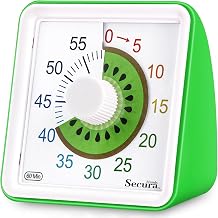 Secura Visual Timer for Kids, 60 Minute Classroom Countdown Timer for Kids