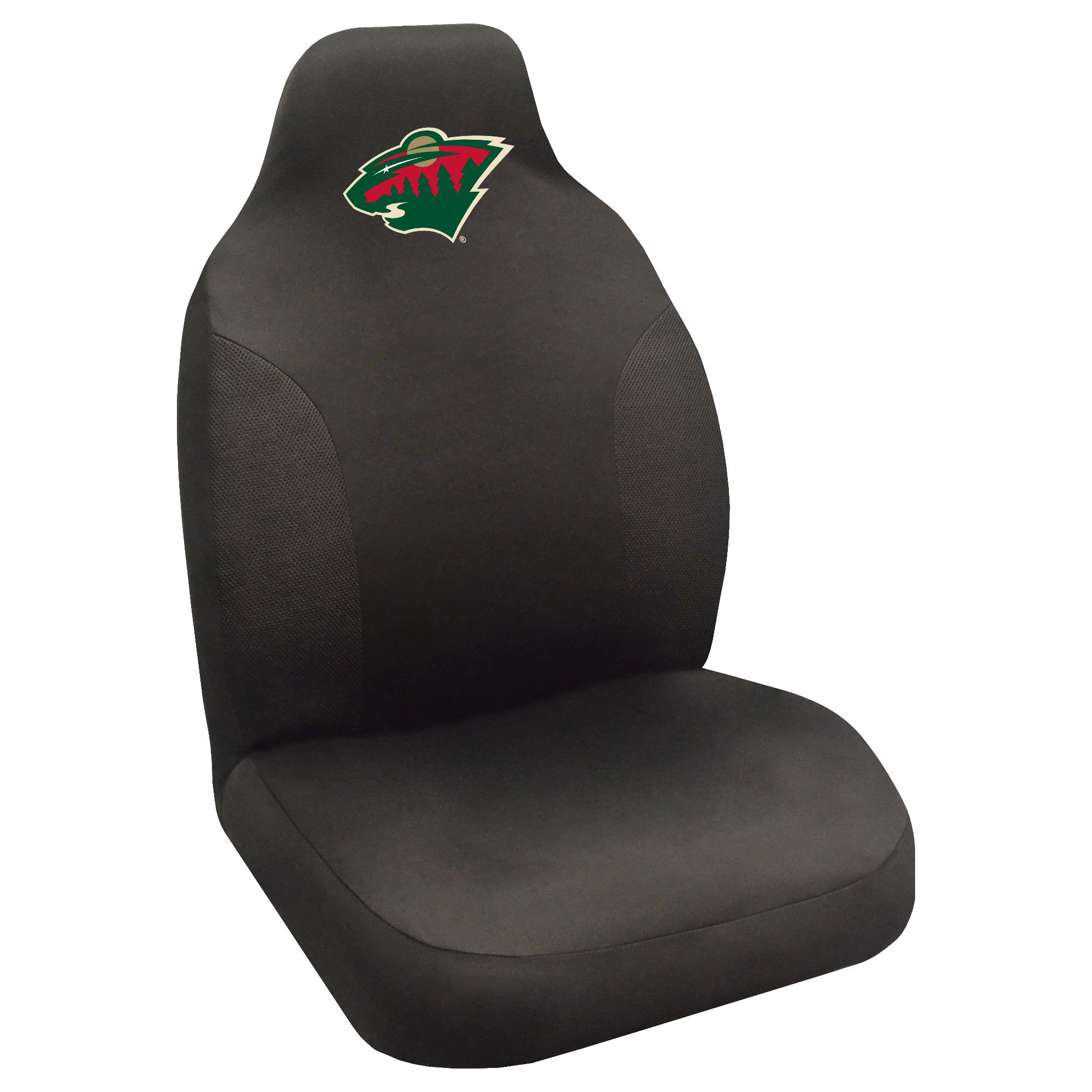 Funda de asiento Minnesota Wild para tapicería dañada con protección NHL negra 3
