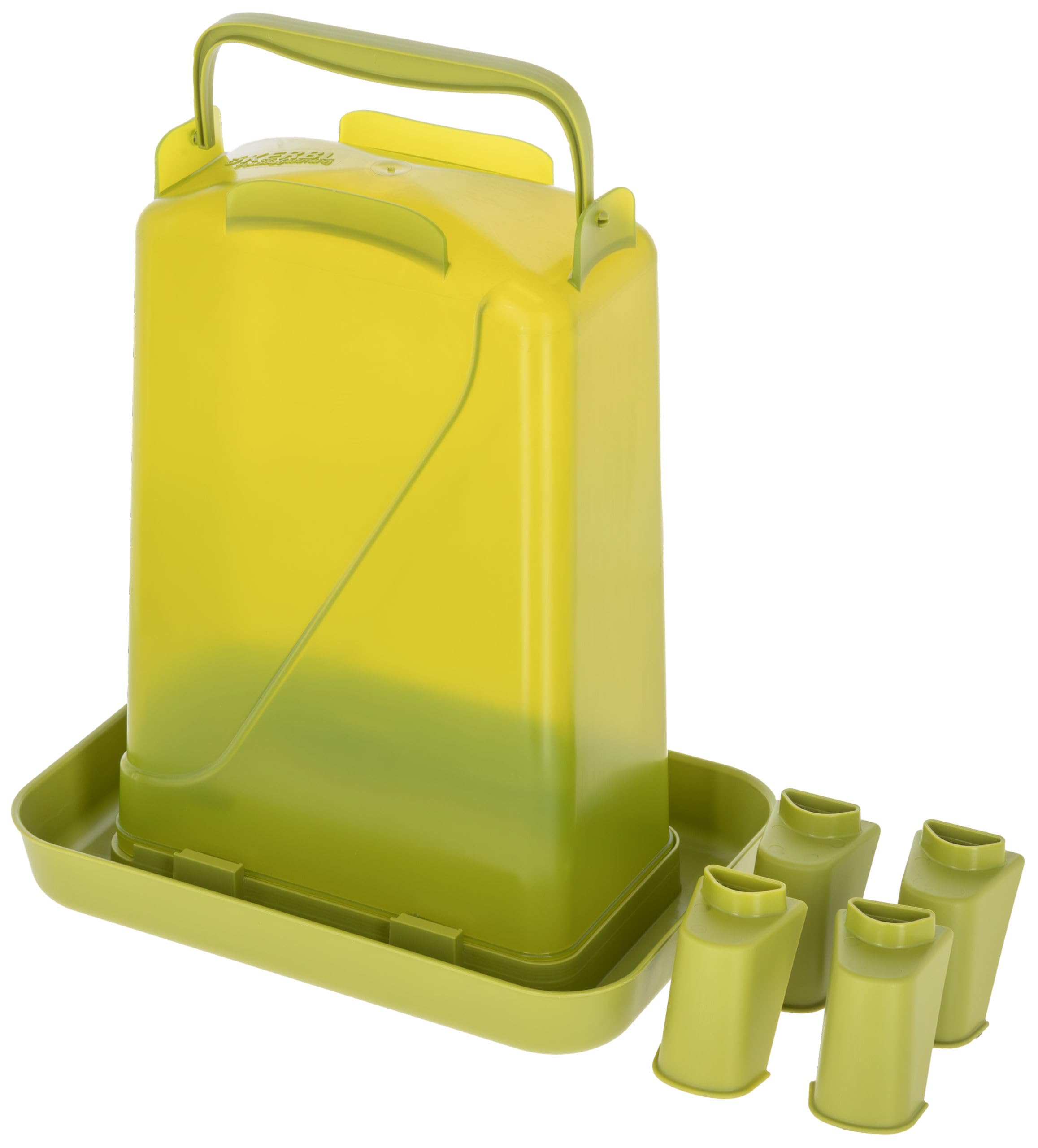Kerbl Hobbyfarming abbeveratoio in plastica 5,5 l Verde 19x28x39,5 cm per pollame