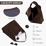 Tote Bag Hobo Handbags for Women Soft Vegan Leather Shoulder Bags Slouchy Tote Purses for Work Shopping