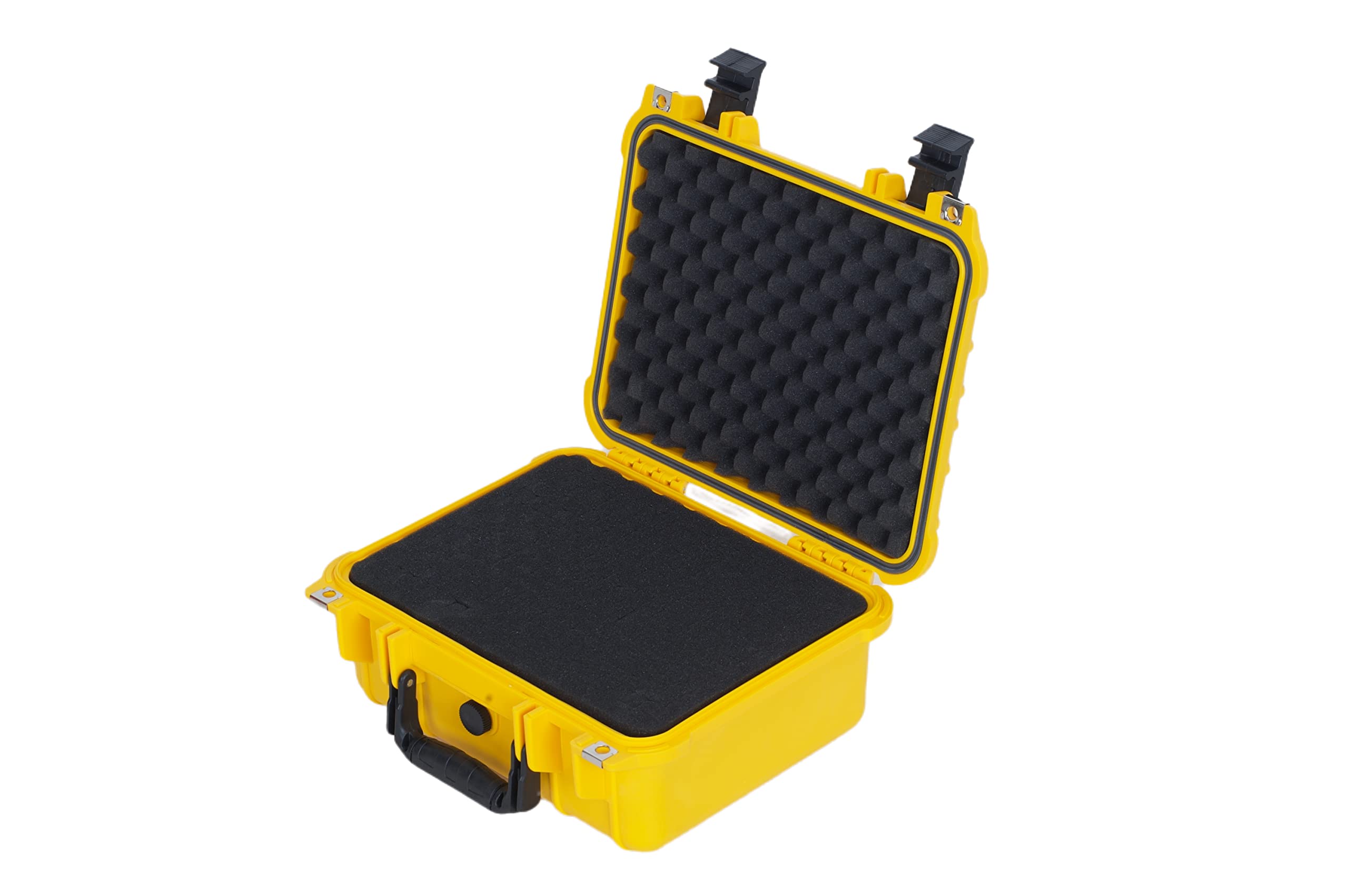 MEIJIA - Funda protectora portátil impermeable para todo tipo de clima, funda rígida para cámara con espuma de ajuste personalizado, uso de drones, cámara, equipos, pistolas, 13.3 x 11.6 x 6 pulgadas