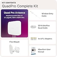 Vista 6 de Kit de Antena Panel de Aumento de Señal QuadPro 4x4 MIMO de Waveform Antena Externa para Enrutadores y Puertas de Enlace 4G/5G para Internet
