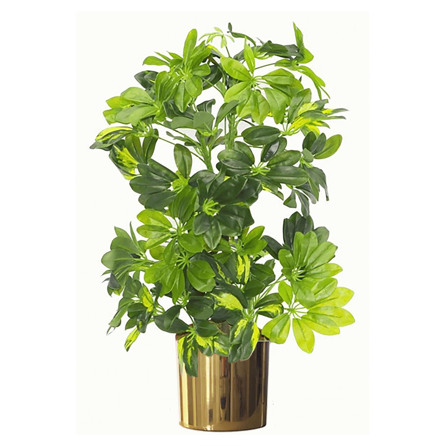 Leaf Pot de Fleurs Moderne en métal, doré, 18 cm