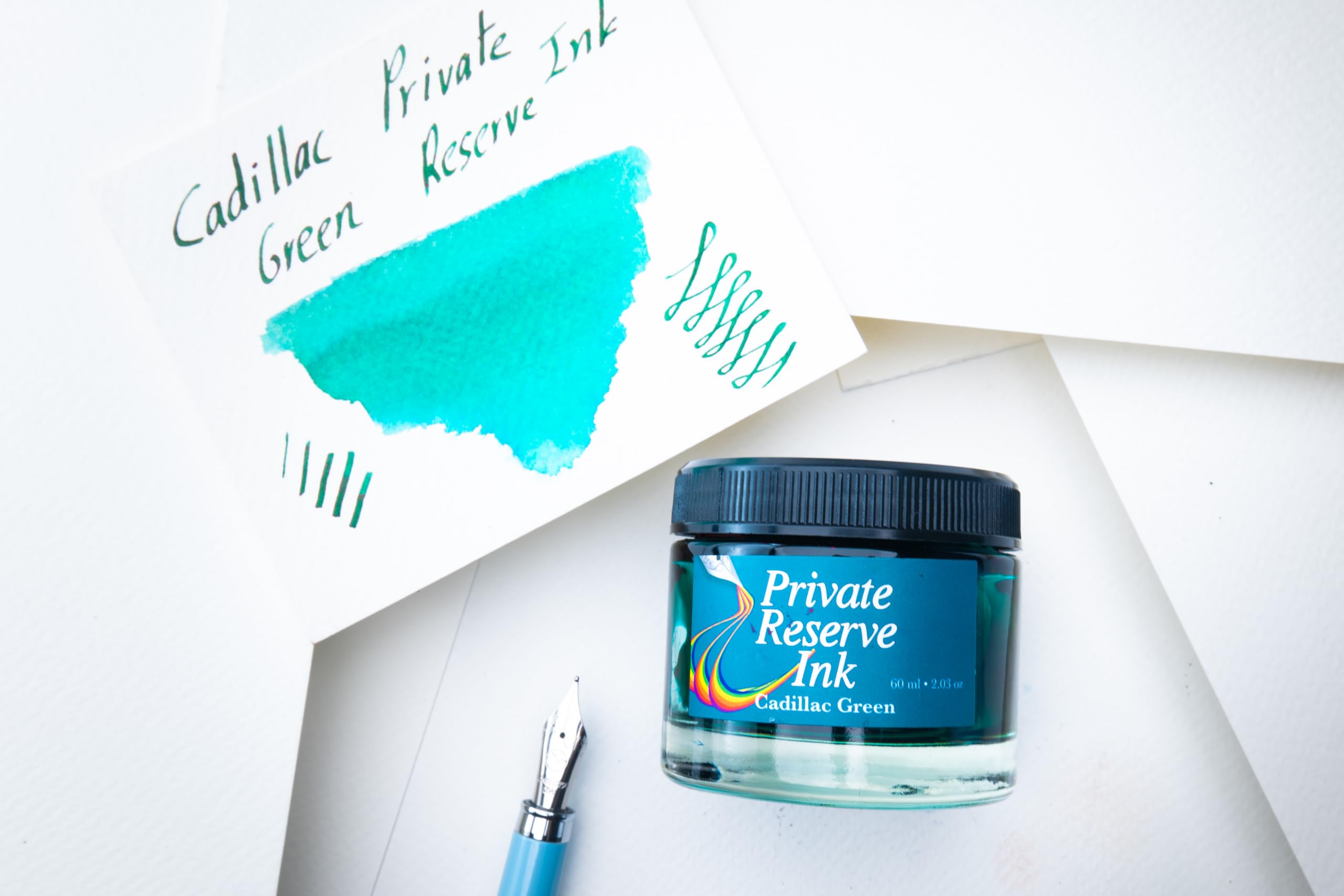Private Reserve Atrament do piór wiecznych 60 ml, kolor zielony (Cadillac Green)