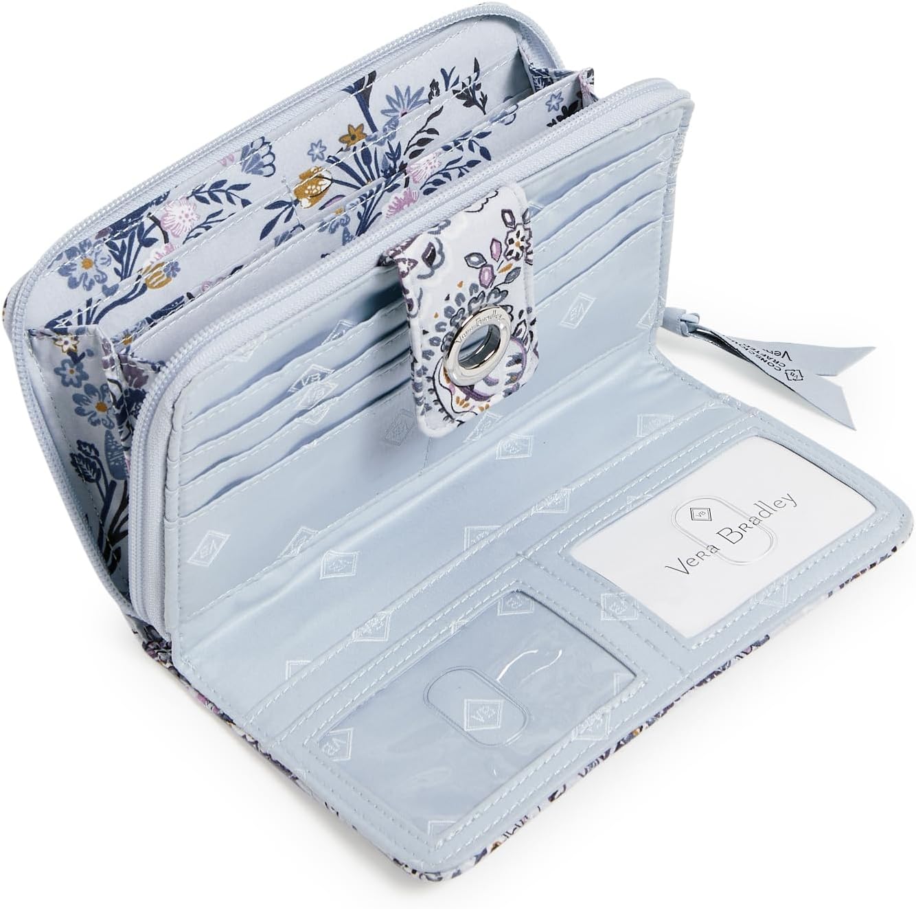 Cotton Turnlock Wallet With Rfid Protection - Image 2